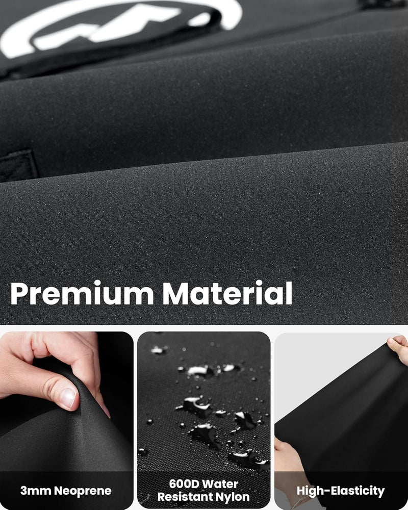 OutdoorMaster Update Snowboard Sleeve Soft Cover Case with Rubber Bumpers, Detachable Padded Shoulder Strap - Image 3